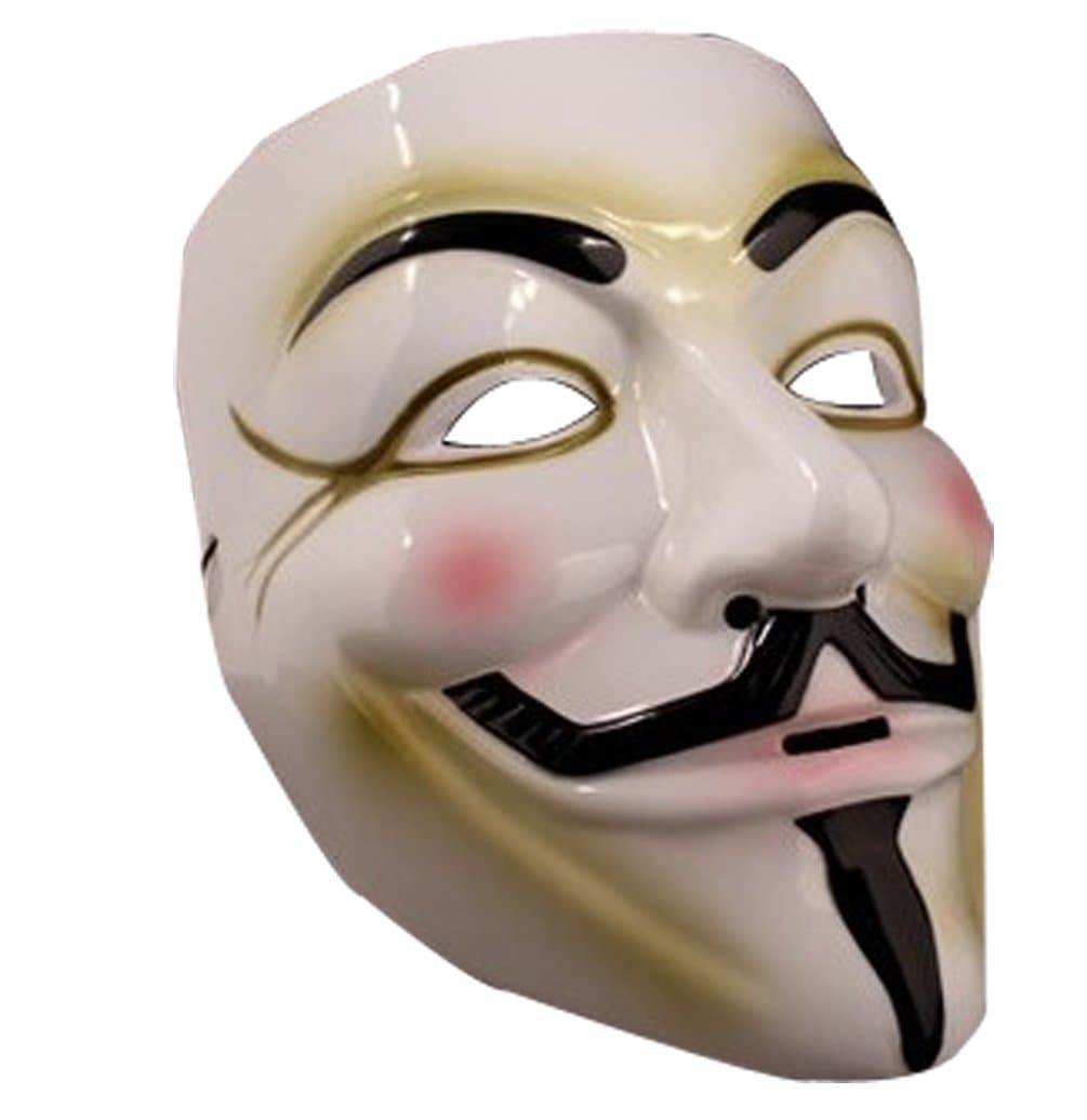 Hot Popular Environmental Models Hacker V for Vendetta Mask-white