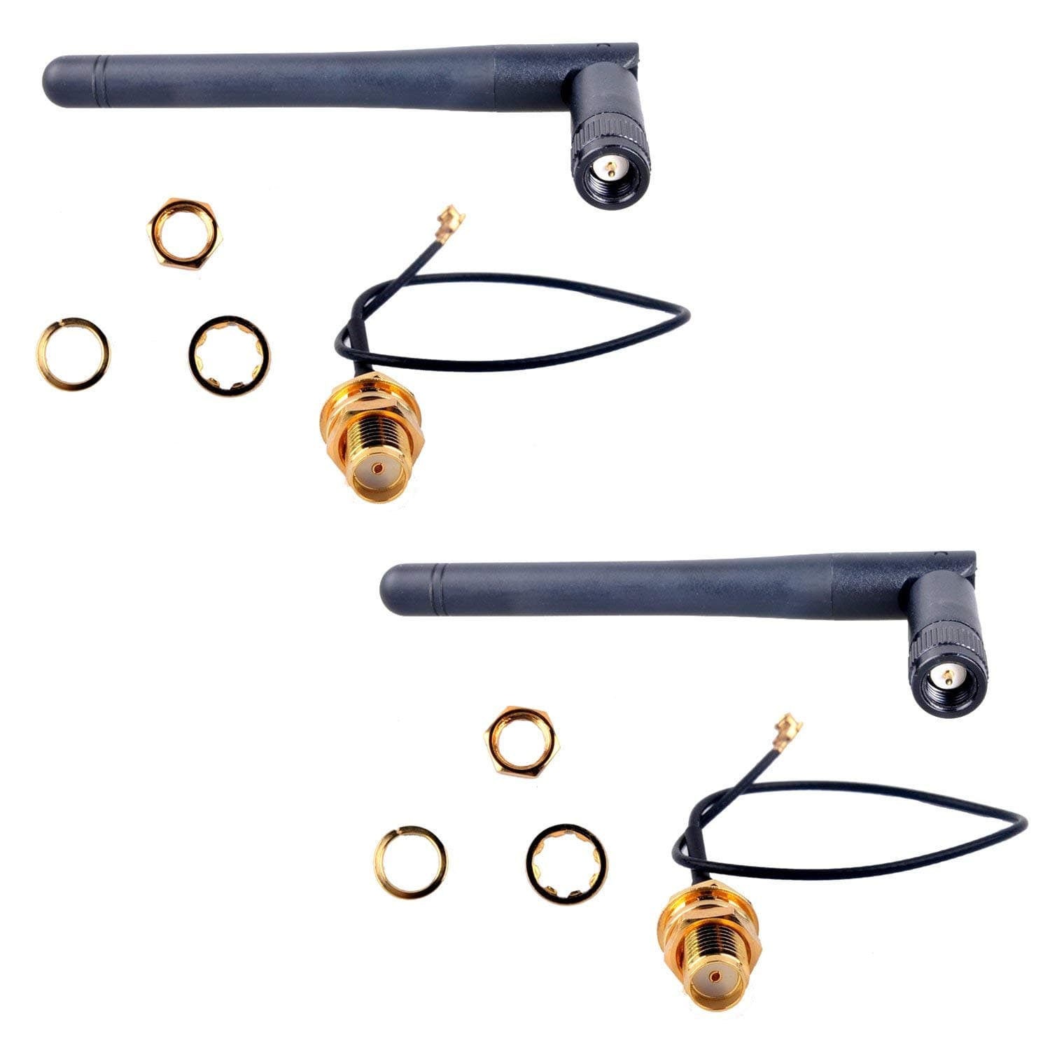 Super Debug 2.4G WiFi Antenna with SMA Cable 3DBI Gain Antennas U.FL to for Arduino Wemos D1 M1 ESP8266 ESP32 ESP-072pcs