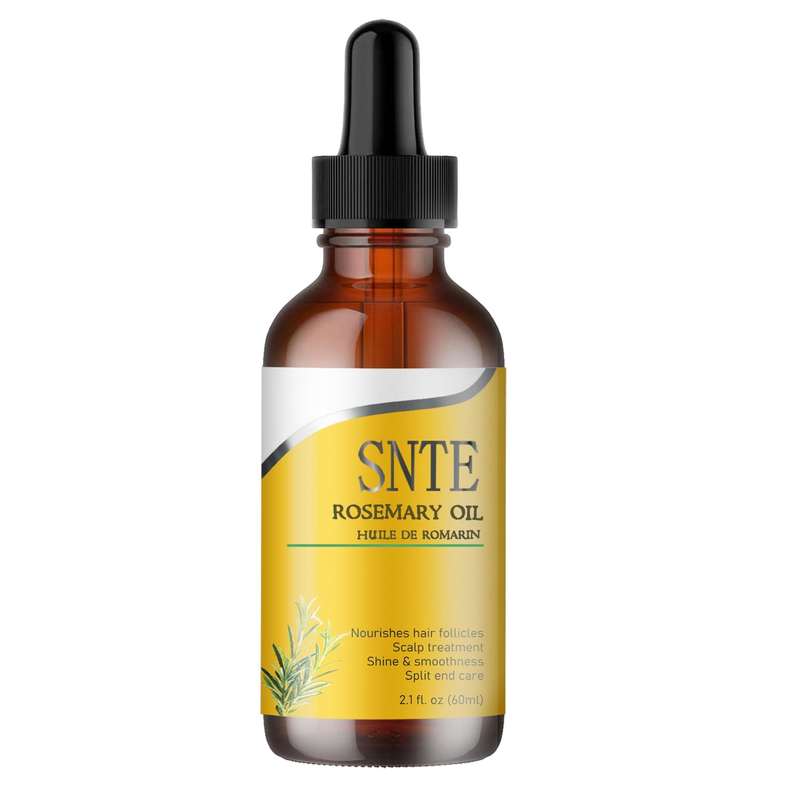 Rosemary Hair Growth Oil for Repairing Hair, Relieving Dryness and Split Ends - 2.1 fl oz