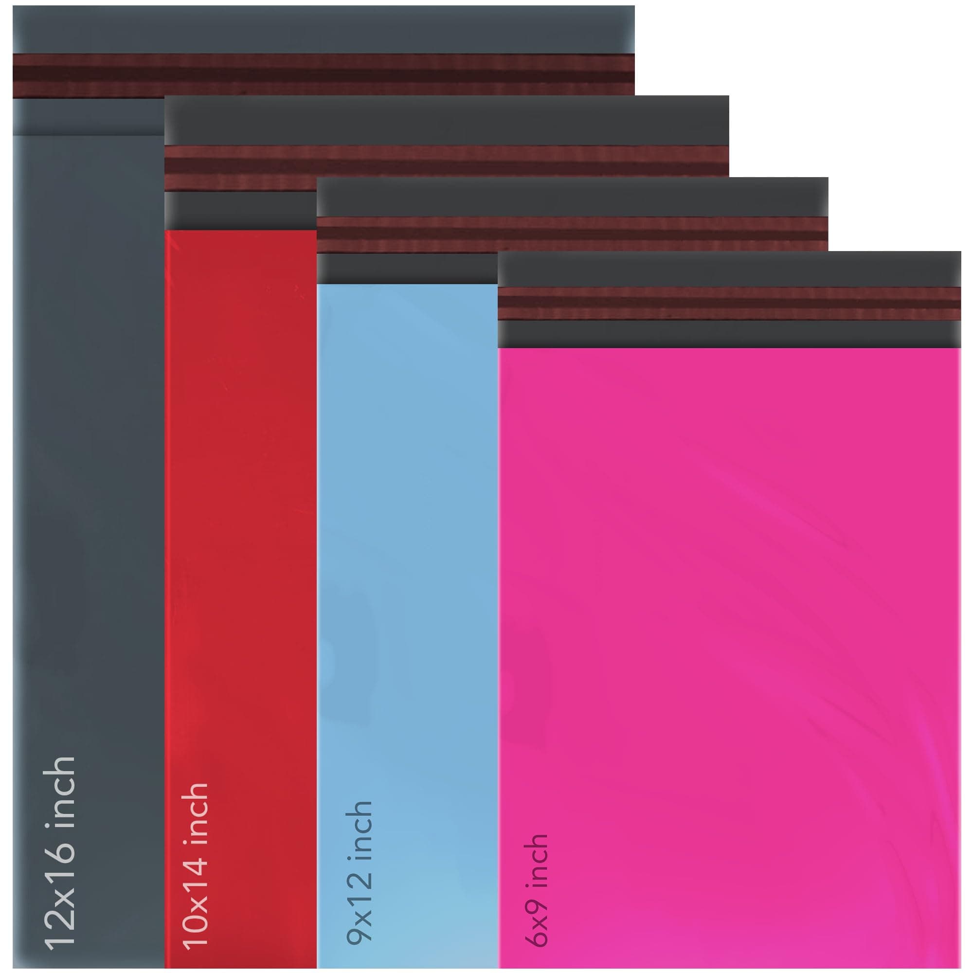 100 Mixed Grey Mailing Poly Postal Self Seal Bags 4 Sizes 25 from Each iSOUL Small to Large Mailing Bags Postage Packaging Assorted Mailers Posting Shipping Post Parcel Package Bags Assorted