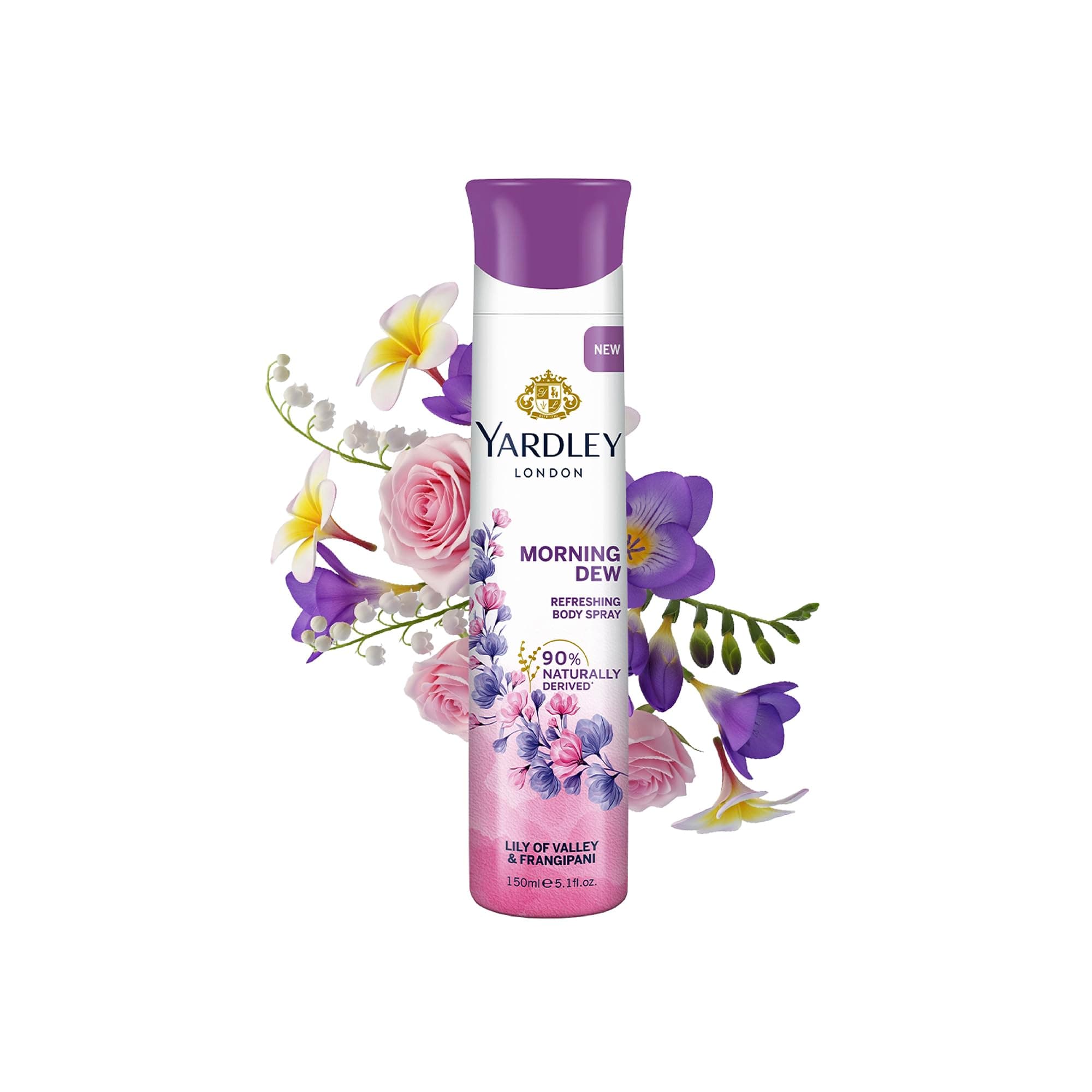 yardley london morning dew body spray 150 ml