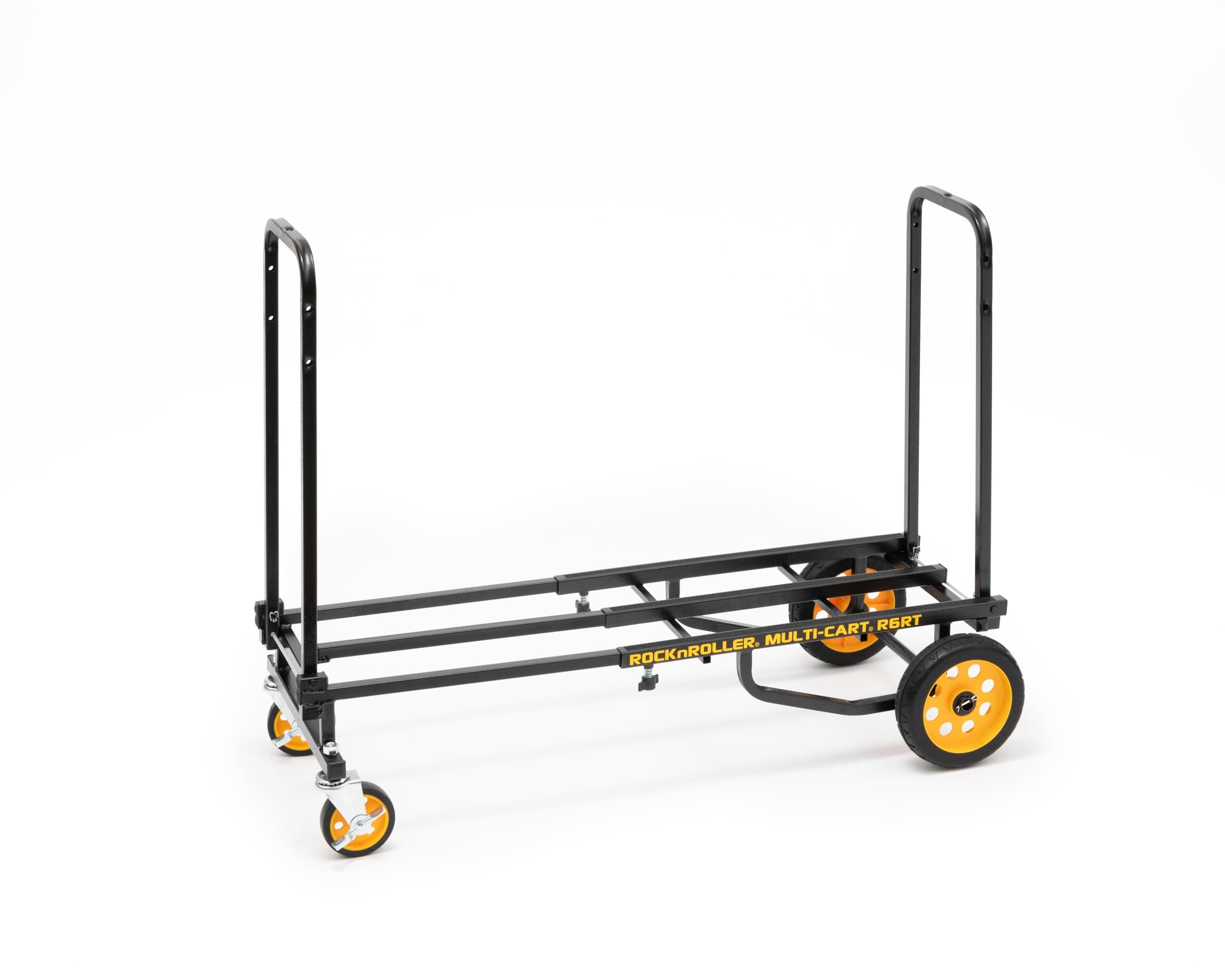 Rock-N-Roller R6RT (Mini) 8-in-1 Folding Multi-Cart/Hand Truck/Dolly/Platform Cart/29" to 42.5" Telescoping Frame/500 lbs. Load Capacity, Black