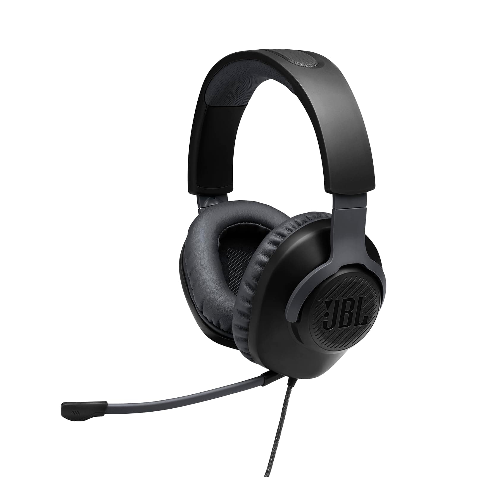 Quantum 100 Wired Over-Ear Gaming Headset with Boom Mic, Multi-Platform Compatible, Black