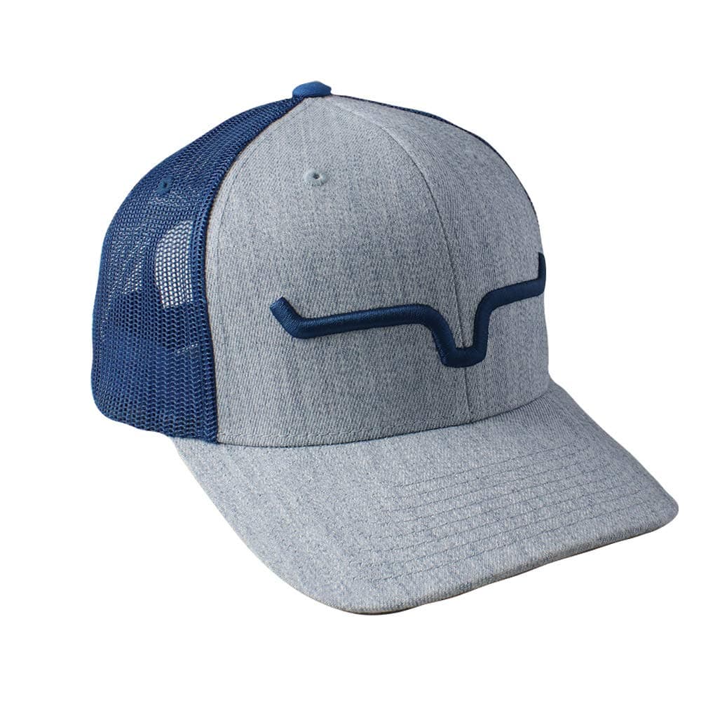 Kimes Ranch Weekly Trucker Hat (Blue Heather)