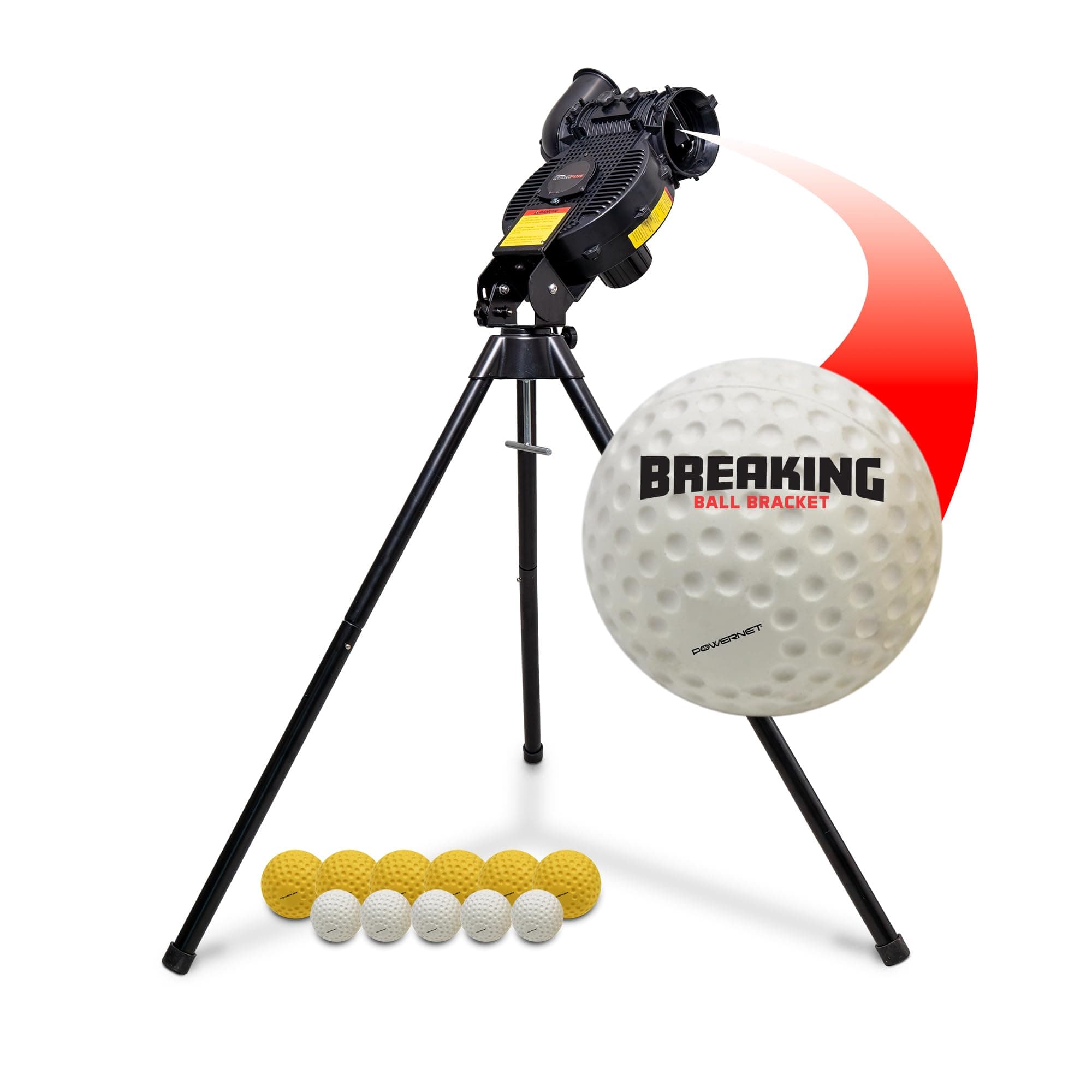 PowerNet Corbin Carroll Launch Baseball and Softball Pitching Machine