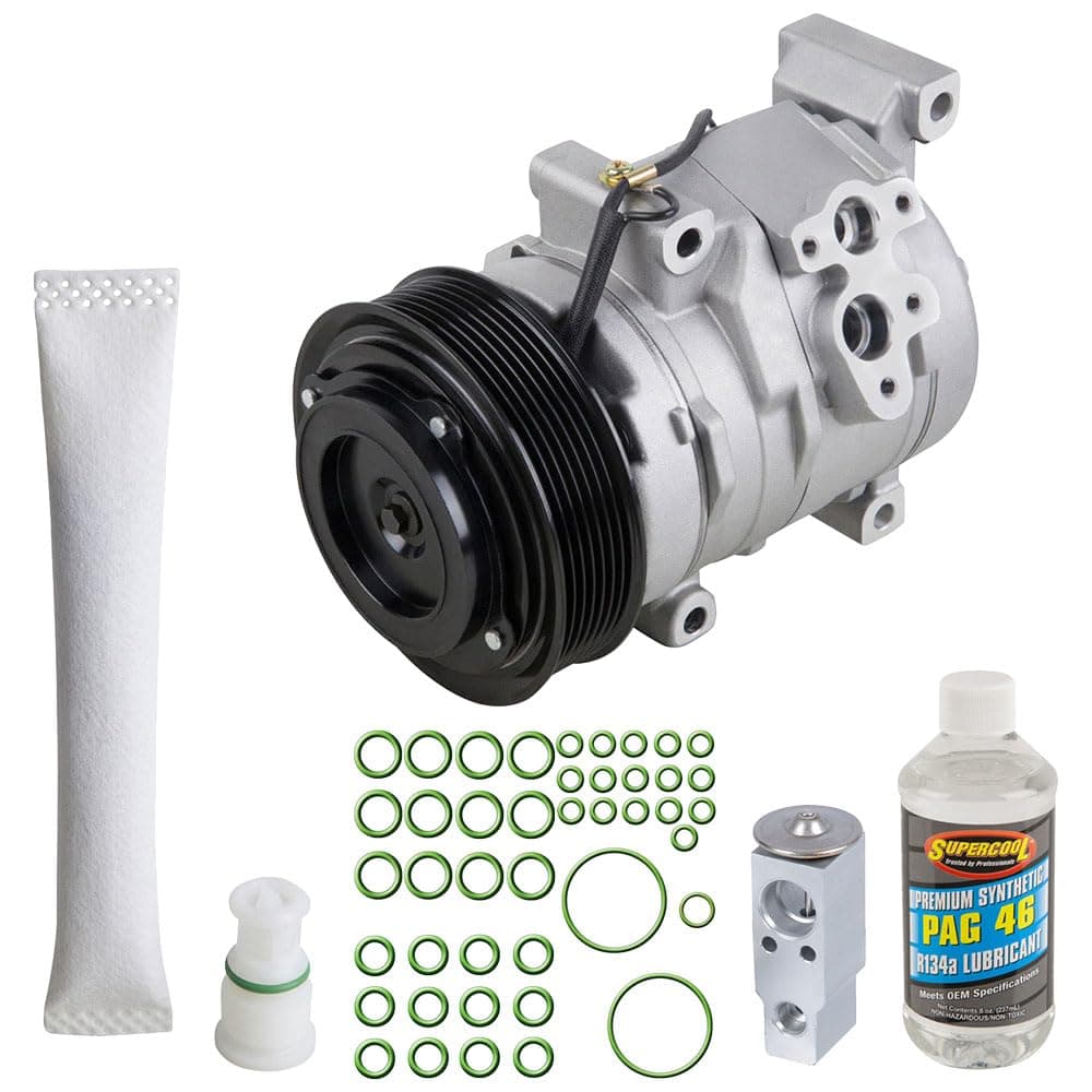 AC Compressor & A/C Kit For Scion tC 2005 2006 2007 2008 2009 2010 - Includes Drier, Expansion Valve, PAG Oil & O-Rings - BuyAutoParts 60-81289RK NEW