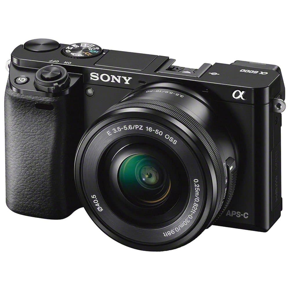 Alpha a6000 Mirrorless Digital Camera 24.3MP SLR Camera with 3.0-Inch LCD (Black) w/16-50mm Power Zoom Lens