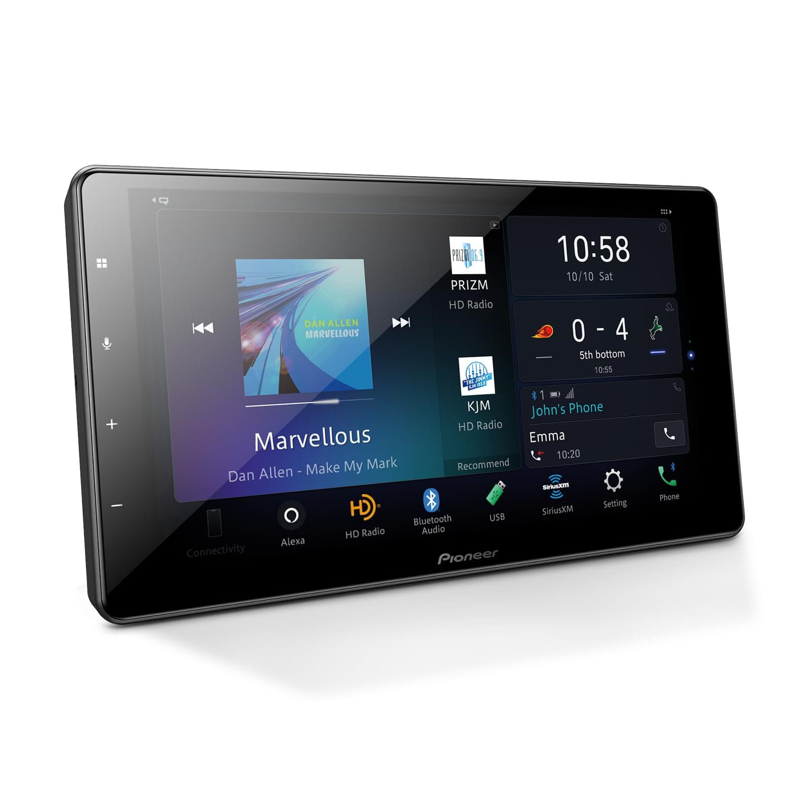 DMH-WC6600NEX 9" Capacitive Touchscreen, Modular Chassis – Wireless & Wired Apple CarPlay & Android Auto, Amazon Alexa, Bluetooth, HD Radio, FLAC, Backup Camera, Hi-Volt RCA