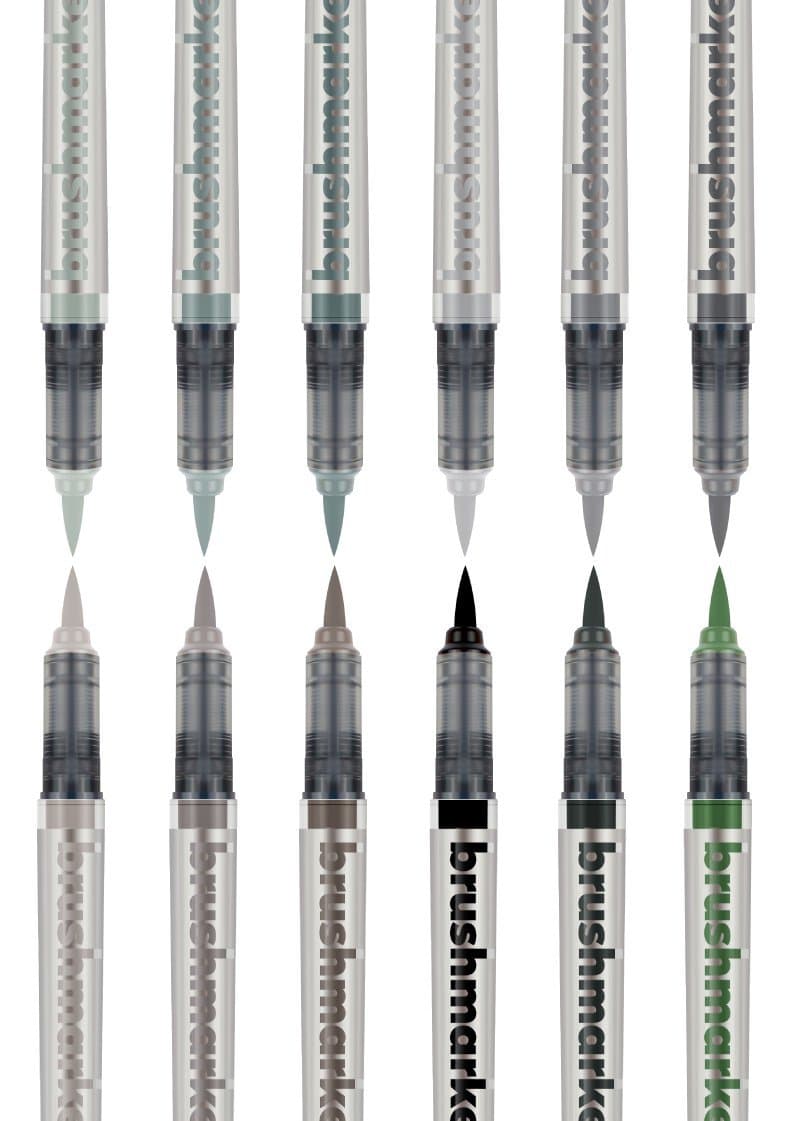 KarinBrushmarker PRO 12 "Grey colours" set