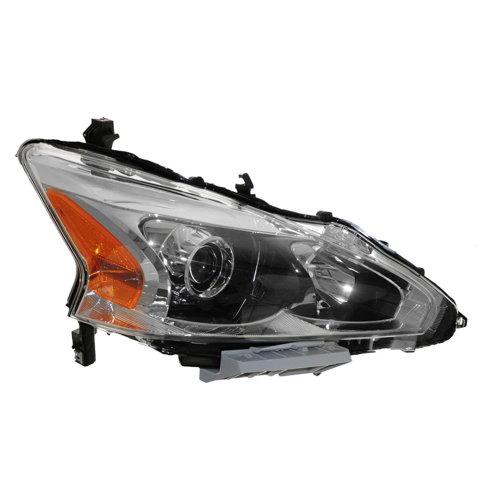TRQ Right Headlight Assembly Passenger Side Compatible with 13-15 Nissan Altima NI2503208
