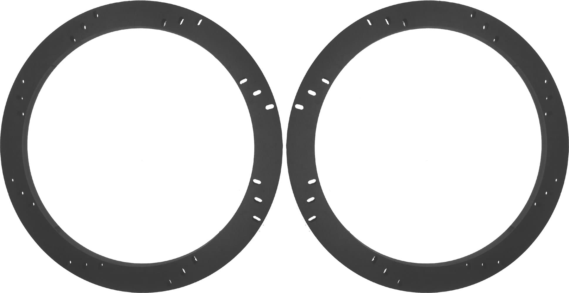 8" Subwoofer Speaker Spacers Depth Extender Extending Rings - 1/2" thick - ID: 7 1/8" OD: 8 7/8" - 1 Pair - SSK8K - Stackable - Perfect For Framing Fiberglass Enclosures