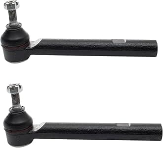 TRQ Outer Driver and Passenger Side Tie Rod Set 2 Piece Compatible with 2016-2022 Lexus RX350 2016-2022 Lexus RX450h 2018-2022 Lexus RX350L 2018-2022 Lexus RX450hL