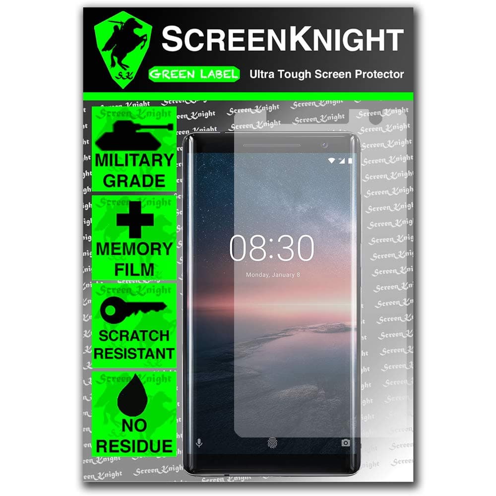 ScreenKnight® Screen Protector for Nokia 8 Sirocco - Military Shield