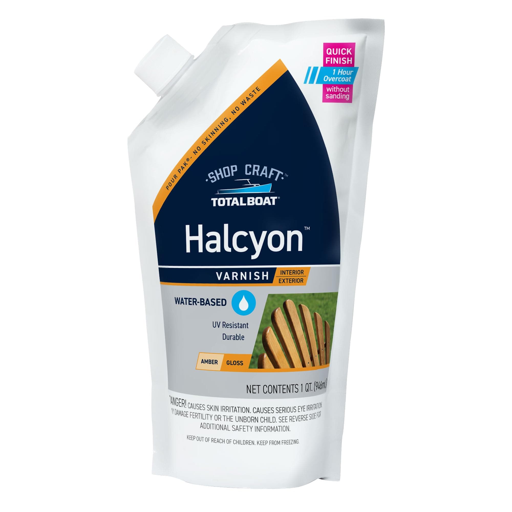 Halcyon Gloss Marine Varnish Quart