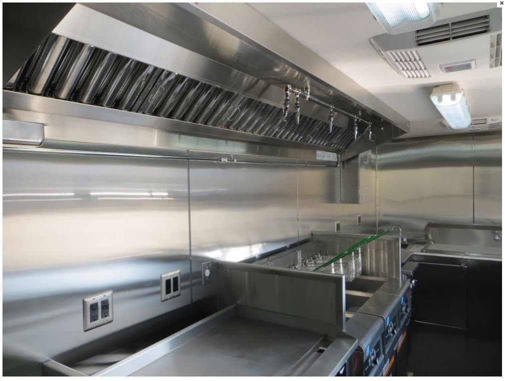 6' Stainless Backshelf Concession Trailer Hood System
