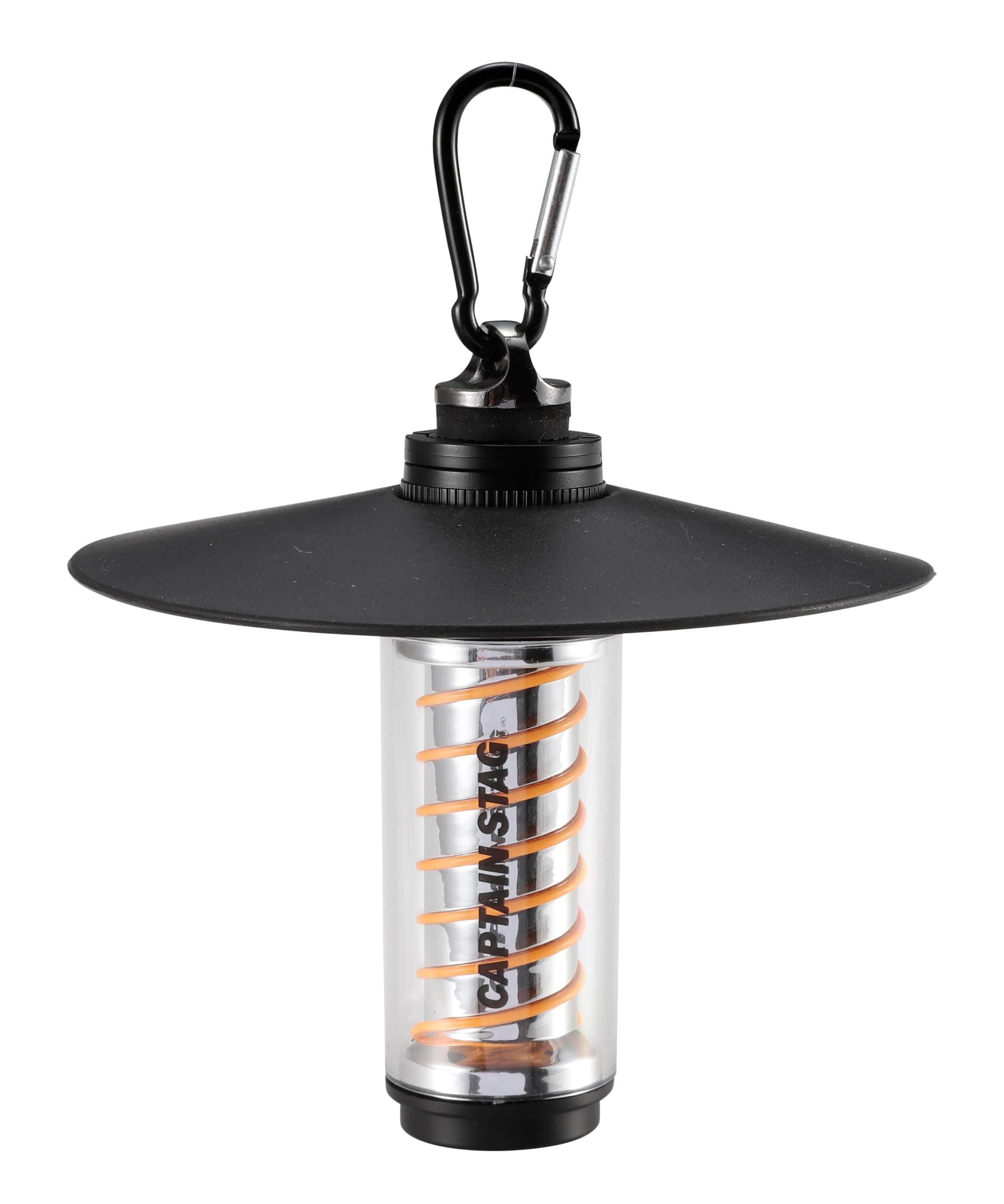 CAPTAIN STAGUK-4074 Lantern, Edison Light, Flashlight, CS Spiral Light, USB Rechargeable, 200 Lumens Brightness, Approx. 5 - 12 Hours of Continuous Lighting, Up to 4 Levels of Dimming, Black