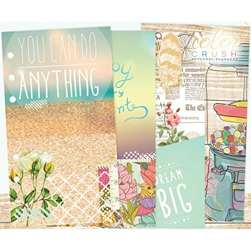 Color Crush A2 Personal Planner Inserts -Staying Inspired - 4 Designs