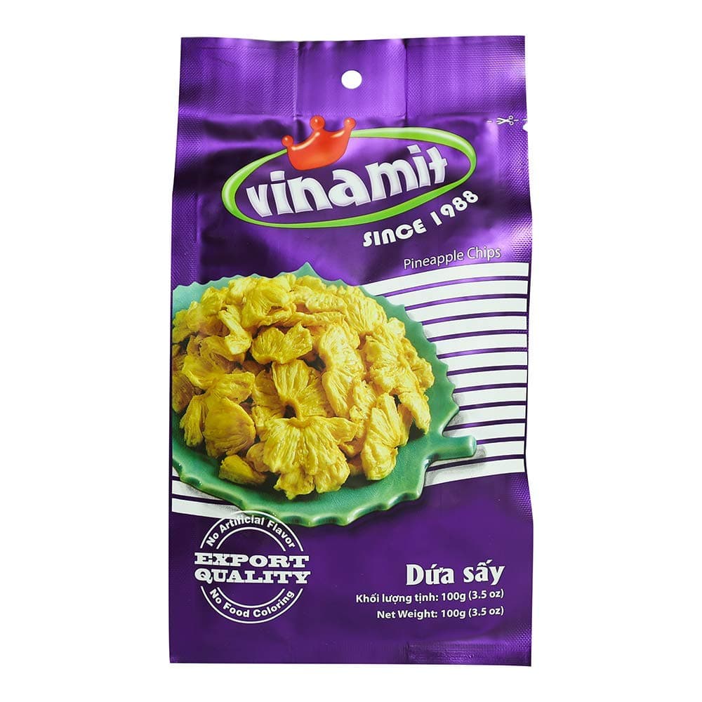 Vinamit Vacuum Dried Pineapple Chips- 100G