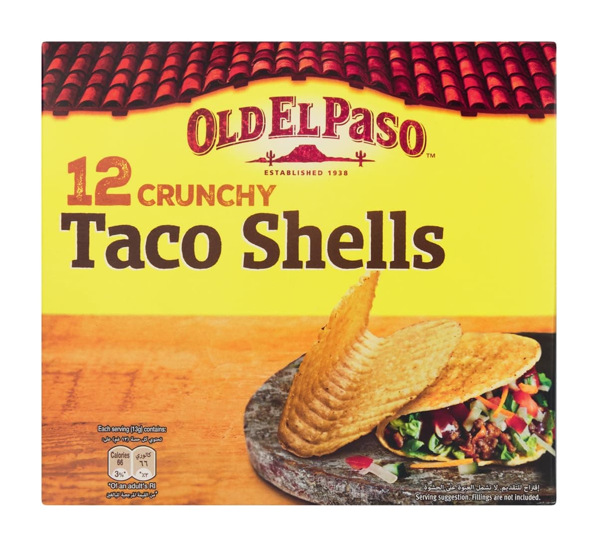 12 Crunchy Taco Shells 156g