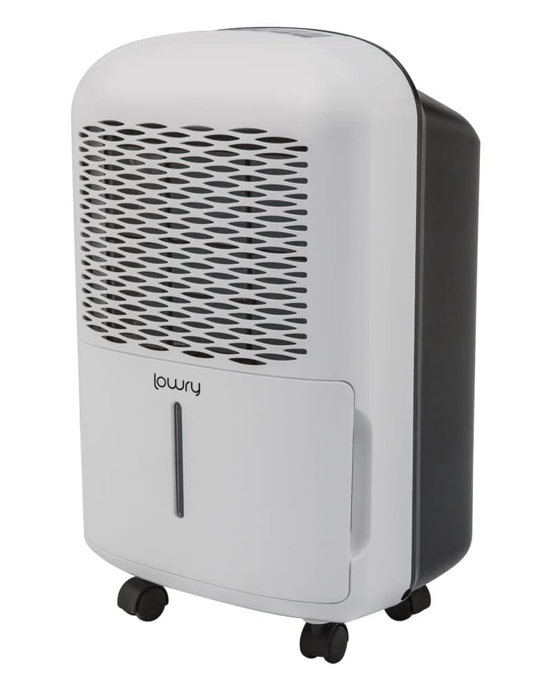 Lowry LDH1001 10L Portable Dehumidifier, Digital control panel, Continuous Dehumidification, Anti-frost/Defrost, Auto Restart, Easy Empty, White - Free 3 Year Warranty
