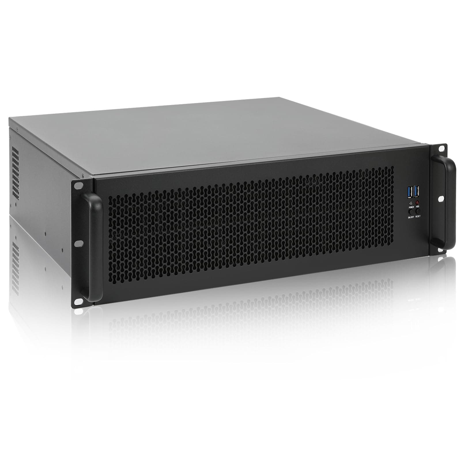 RackChoice 3U rackmount Server Chassis Support Liquid Cooling Compatibility up to Elevated 360mm Radiator Support SFX PSU/ATX/MicroATX/Mini-ITX MB