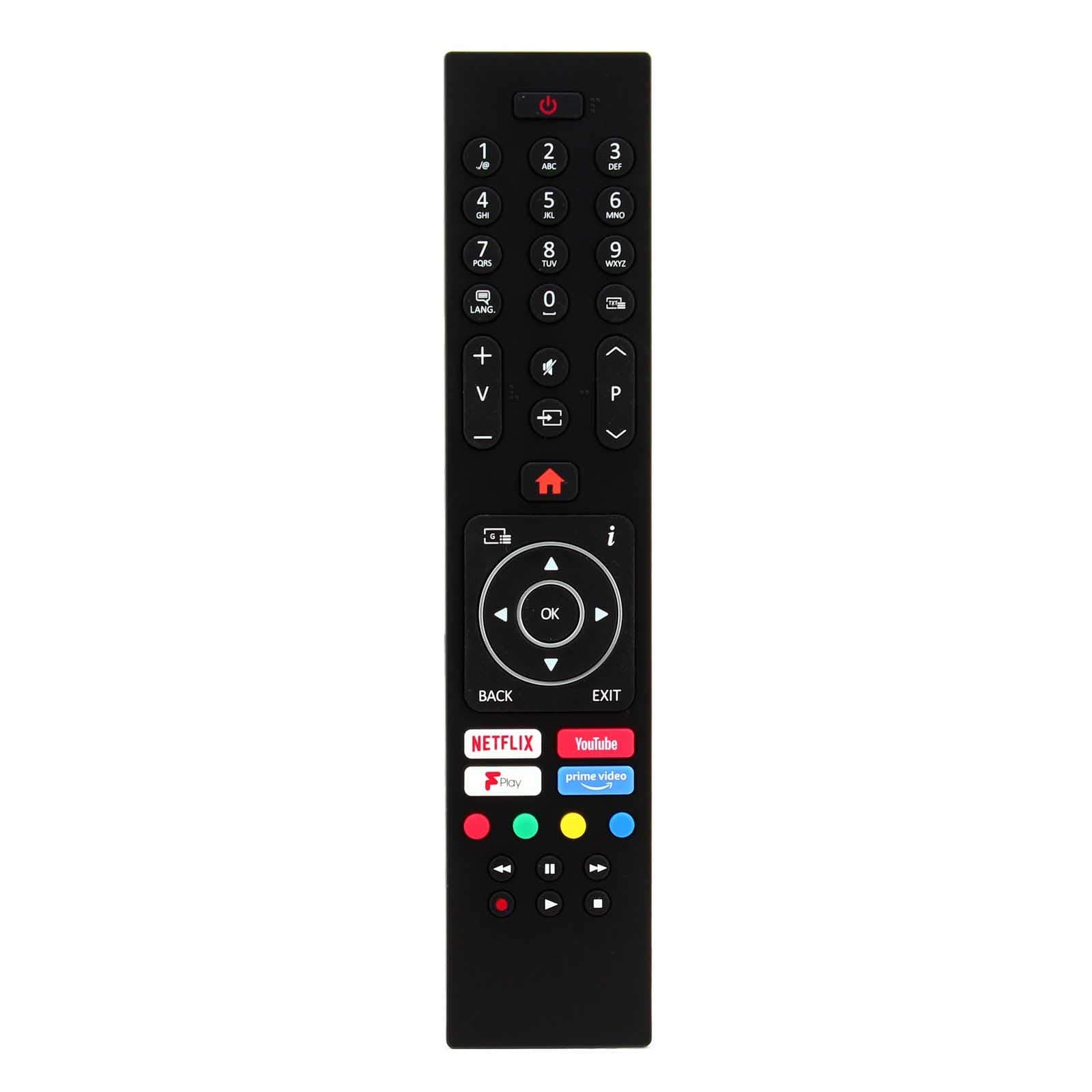 121AV RC43137 RC43137P Remote Control Replacement for Finlux Celcus Smart TV 32-EB-HD 32-FHD-5120 40-EB-FHD 43-EB-FHD 43-FUD-8020 49-EB-FHD 49-EB-UHD 49-FUD-8020 55-FUD-8020 65-FUD-8020
