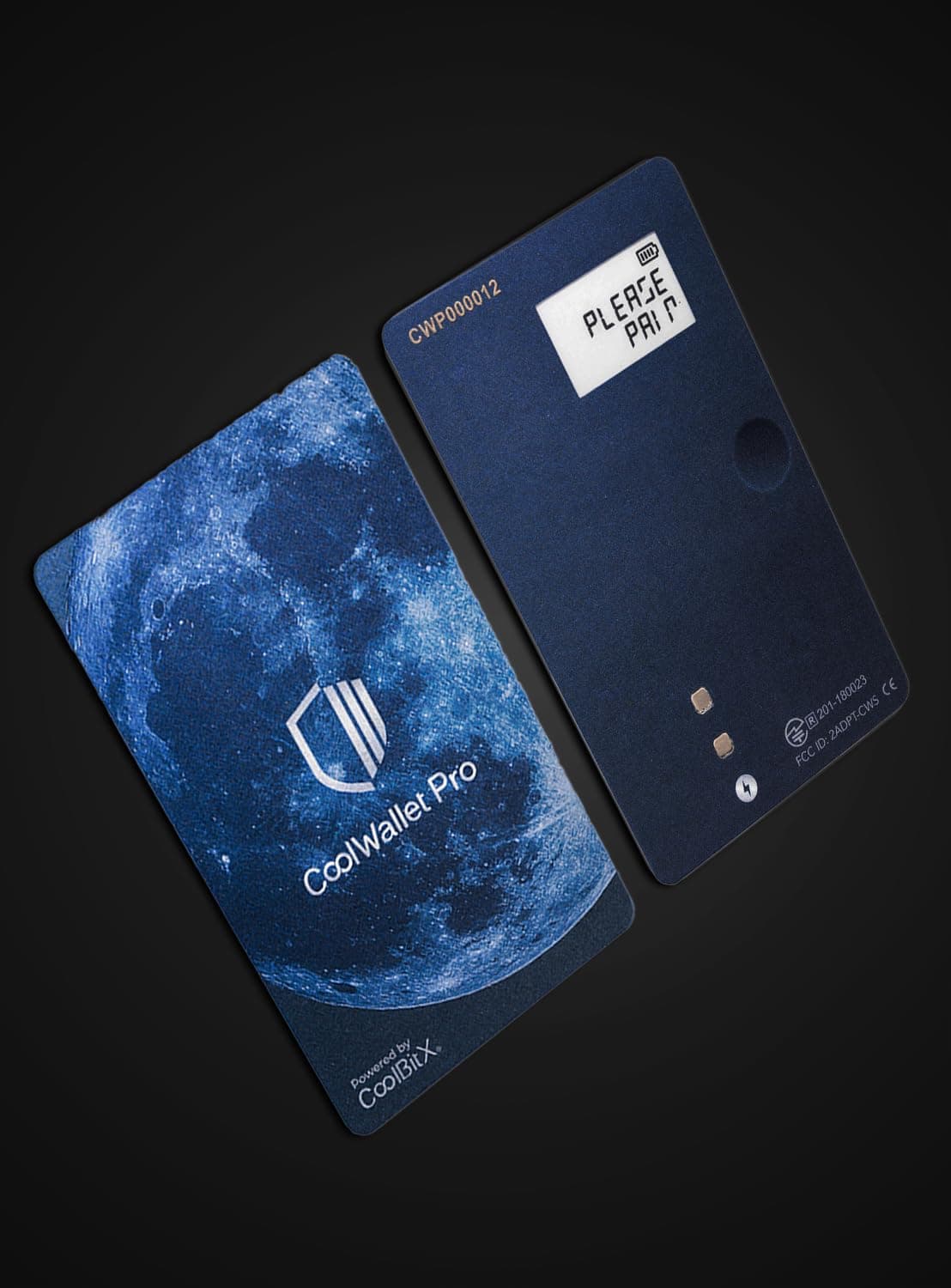 Pro Crypto Hardware Wallet - Bluetooth, Wireless, NFT and MetaMask support - Credit Card Sized Portability Cold Storage Secure for Bitcoin, Ethereum, ERC20 Tokens, BEP20 Tokens and More