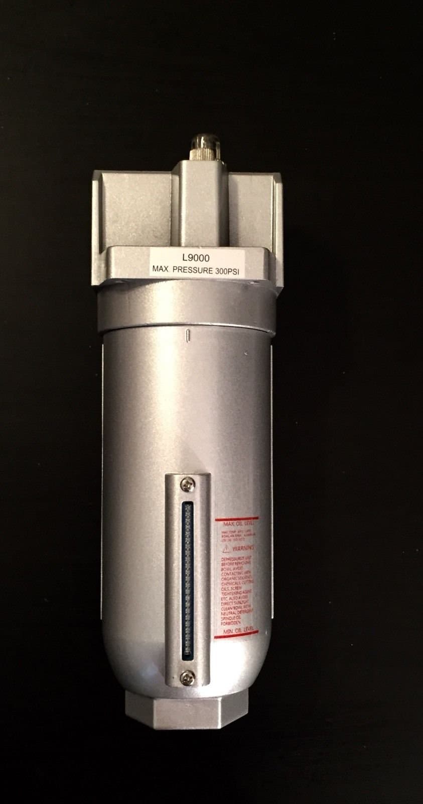 3/4" Large Body Industrial Compressed Air Tool InLine Oiler Lubricator