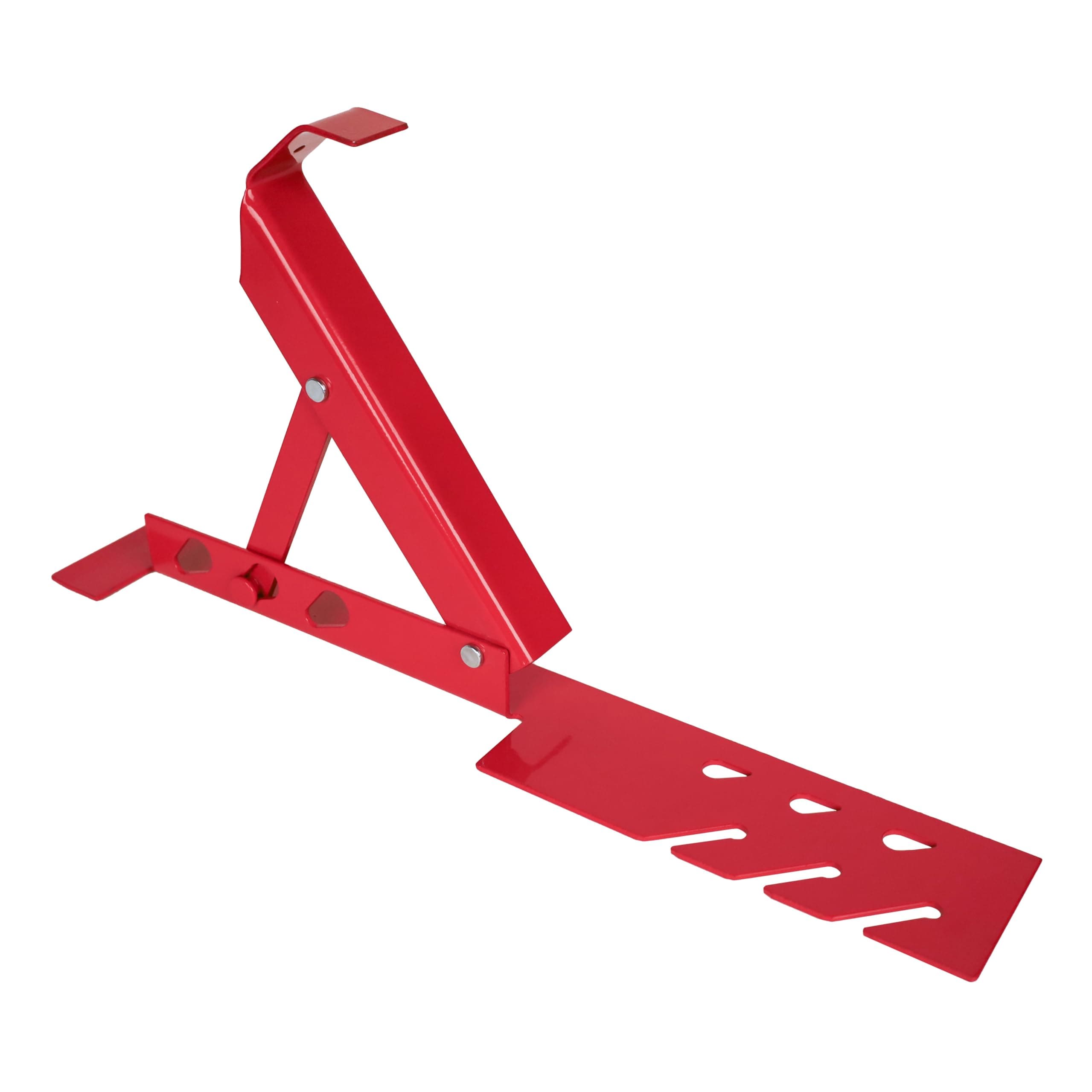 Guardian 2500 Adjustable Roofing Bracket | for 30 45 or 60 Degree Roof Pitches | 10 Inch Adjustable Platform | Powder Coated Red | OSHA Compliant