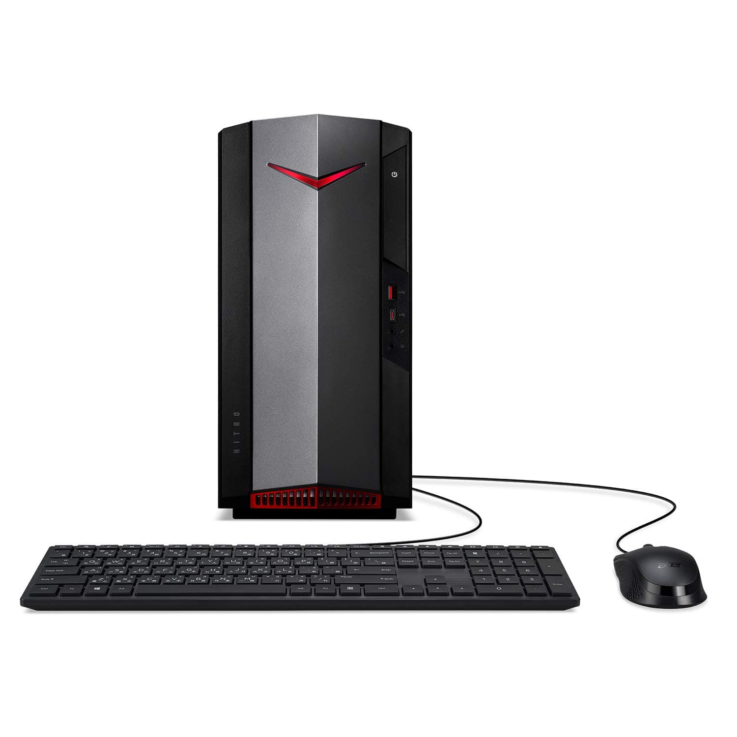 Nitro 50 N50-640-UA91 Gaming Desktop | 12th Gen Intel Core i5-12400F 6-Core Processor | NVIDIA GeForce GTX 1650 | 8GB 3200MHz DDR4 | 512GB NVMe M.2 SSD | Intel Wi-Fi 6E AX211 | Windows 11 Home