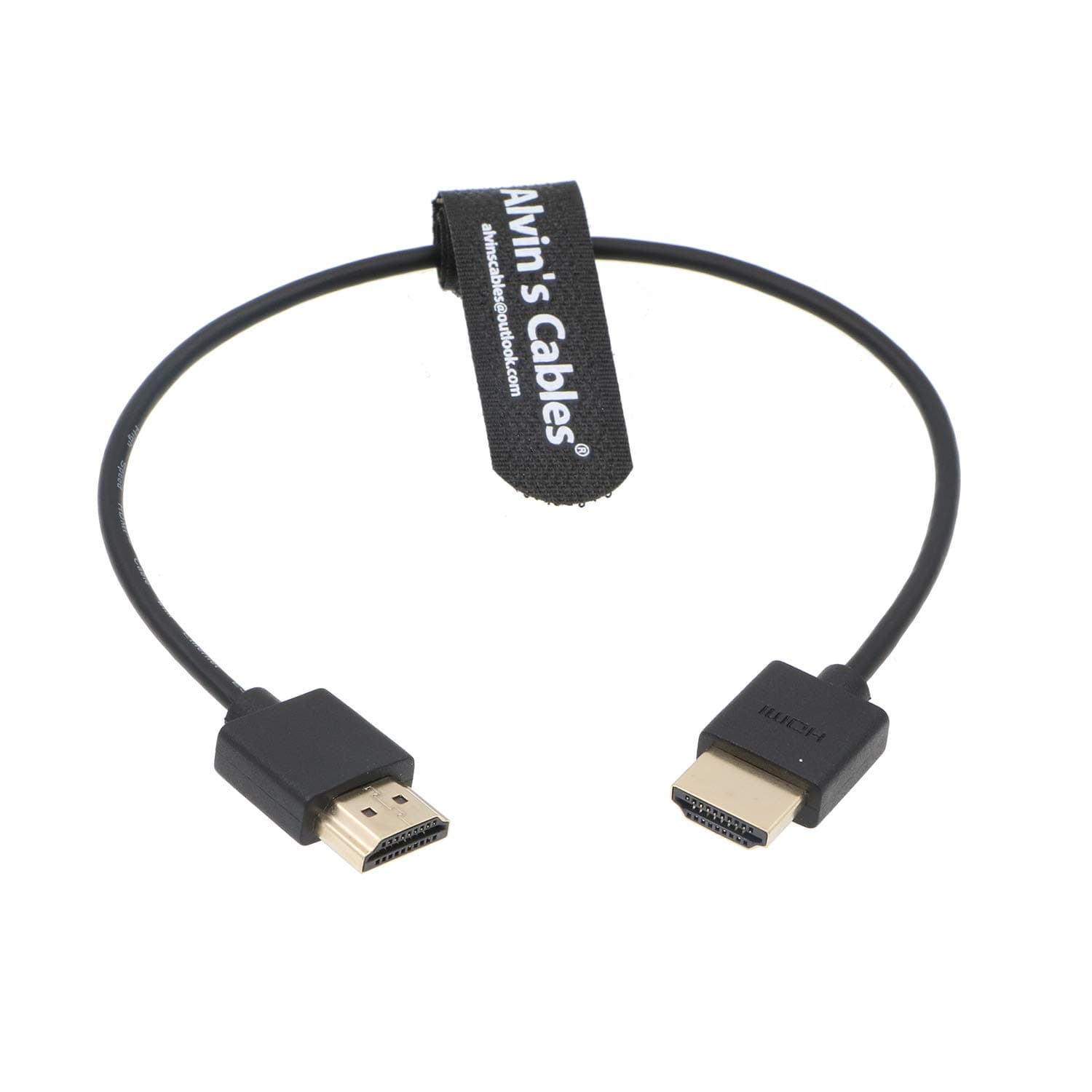 Alvin's Cables Z Cam E2 HDMI Thin and Flexible Cable High Speed Ethernet for Portkeys BM5 Monitor Straight to Straight 30CM