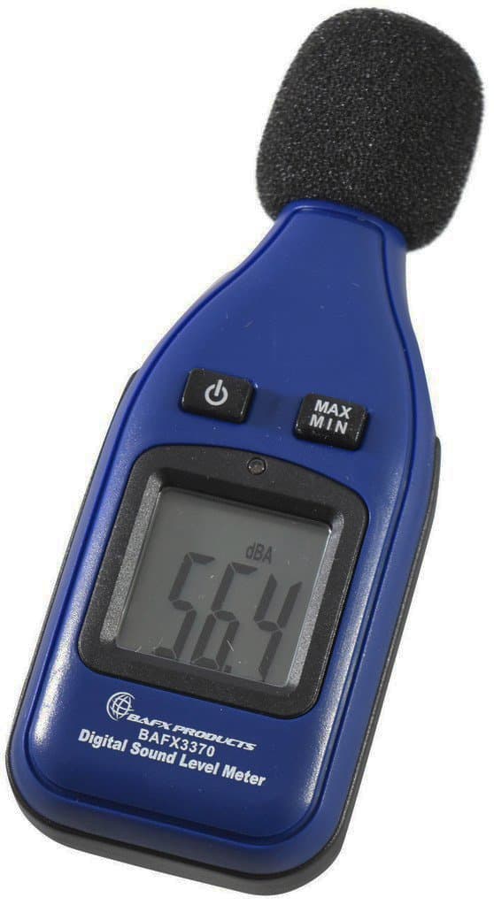 BAFX Products - Decibel Meter/Sound Pressure Level Reader (SPL) / 30-130dBA Range - 1 Year Warranty