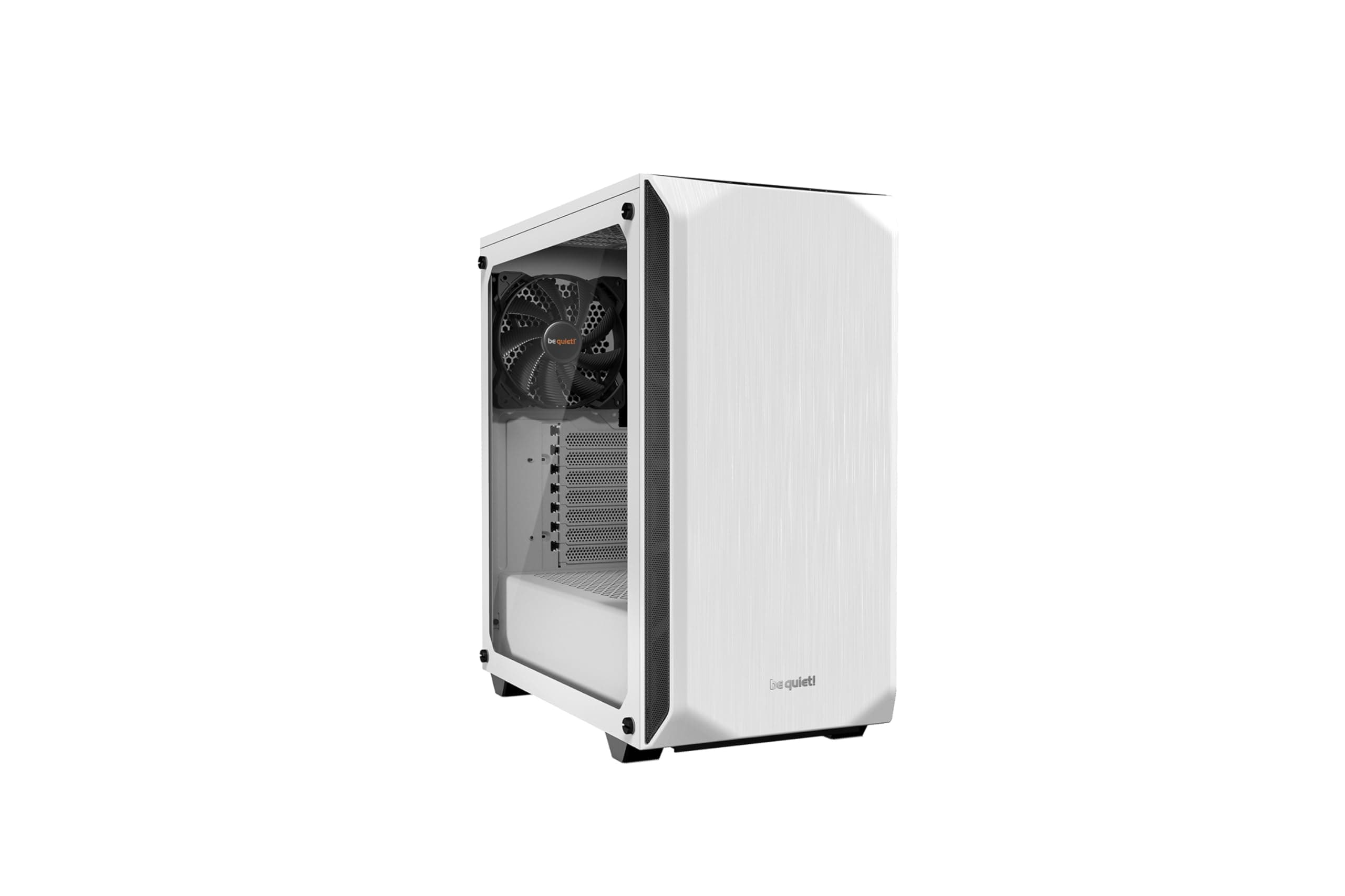 be quiet! Pure Base 500 ATX Midi Tower PC case | Tempered Glass Window | Two Pre-Installed Silent Wings Fans | White | BGW35