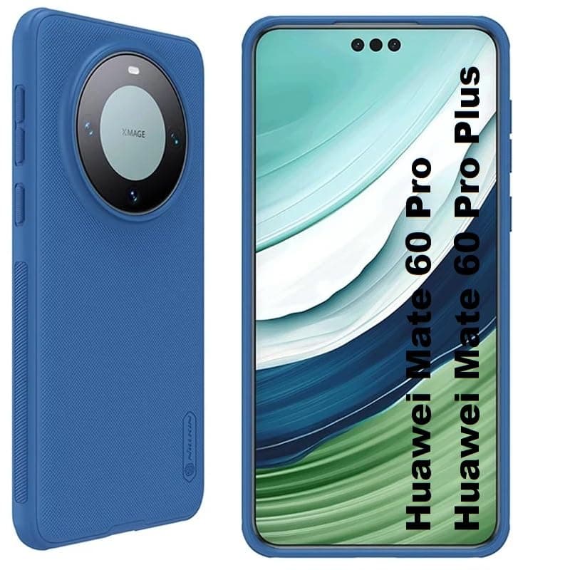 Huawei Mate 60 Pro/Mate 60 Pro Plus Case Cover Super Frosted Shield Hard Matte PC Back Cover Ultra-Thin Wear-Resistant Back Cover Flexible Bumper protection for Mate 60 Pro/Mate 60 Pro + (Blue)