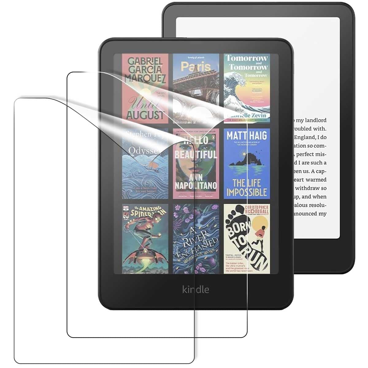 [2 Pack] T Tersely Anti-Glare Matte Screen Protector for 7" All-New Kindle Paperwhite 12th 2024 or Kindle Colorsoft 1st 2025 Signature Edition, Premium PET Protective Film, Full-Coverage