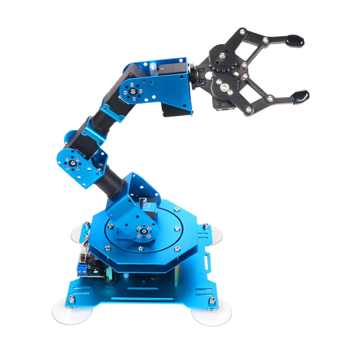 Robotic Arm for Arduino Coding Programming 6DOF Hiwonder-xArm1S STEM Educational Building Robot Arm Kits, 6 AXIS Full Metal Robotic Arm Wireless Controller/PC/App/Mouse Control Learning Robot