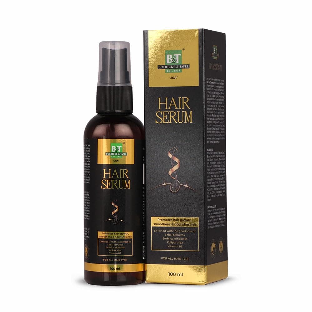 BT BOERICKE & TAFEL B&T Hair Serum - Enriched With Flax Seed Extract, Rice Water, Amla For Hair Nourishment