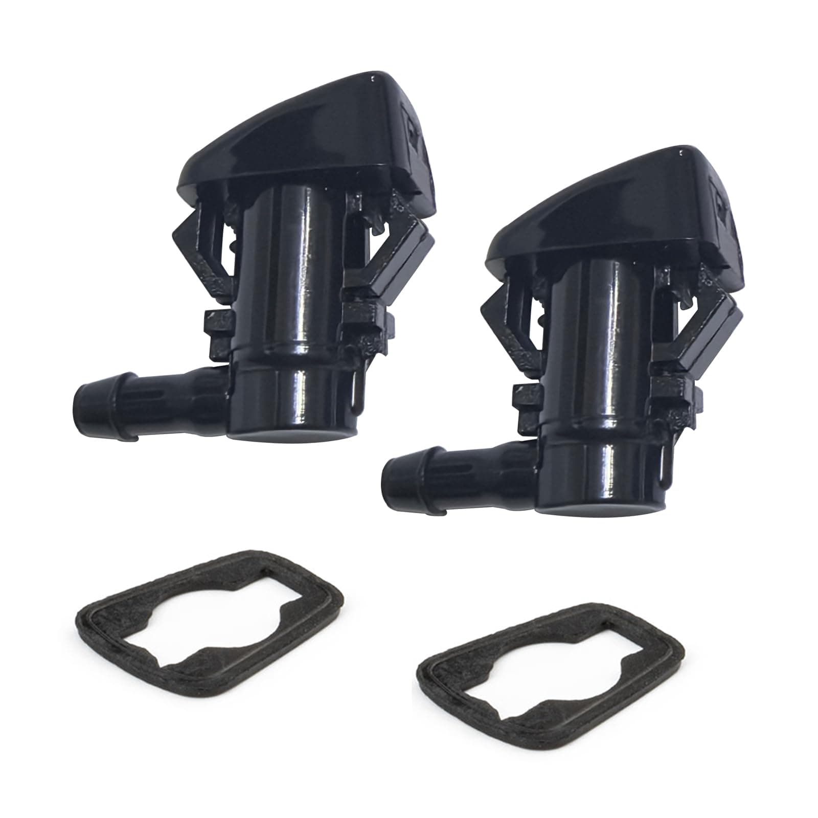 Front Windshield Washer Nozzle Kit fit for 2011-2023 Dodge Durango, 11-23 Jeep Grand Cherokee, 11-14 Dodge Grand Caravan Replaces 68269108AA, 5182367AA, 58148 Wiper Fluid Washer Nozzle Spray Jet