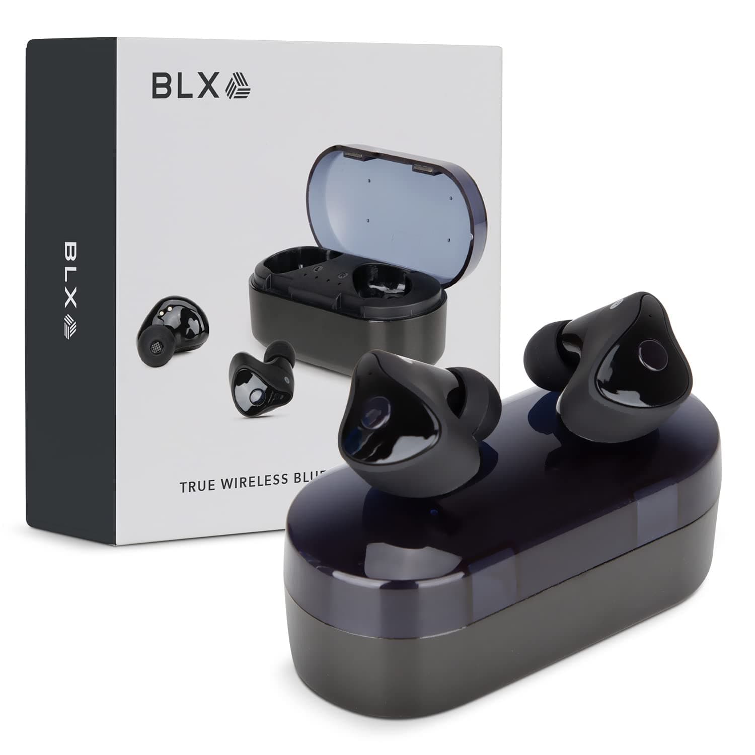BLX Earbuds - Wireless Bluetooth 5.1 Earbuds with Charging Case | TWS Dual Stereo Bluetooth Headphones | Bluetooth Earphones with 4.5 Hours Battery | in-Ear Headphones for Android and iPhone