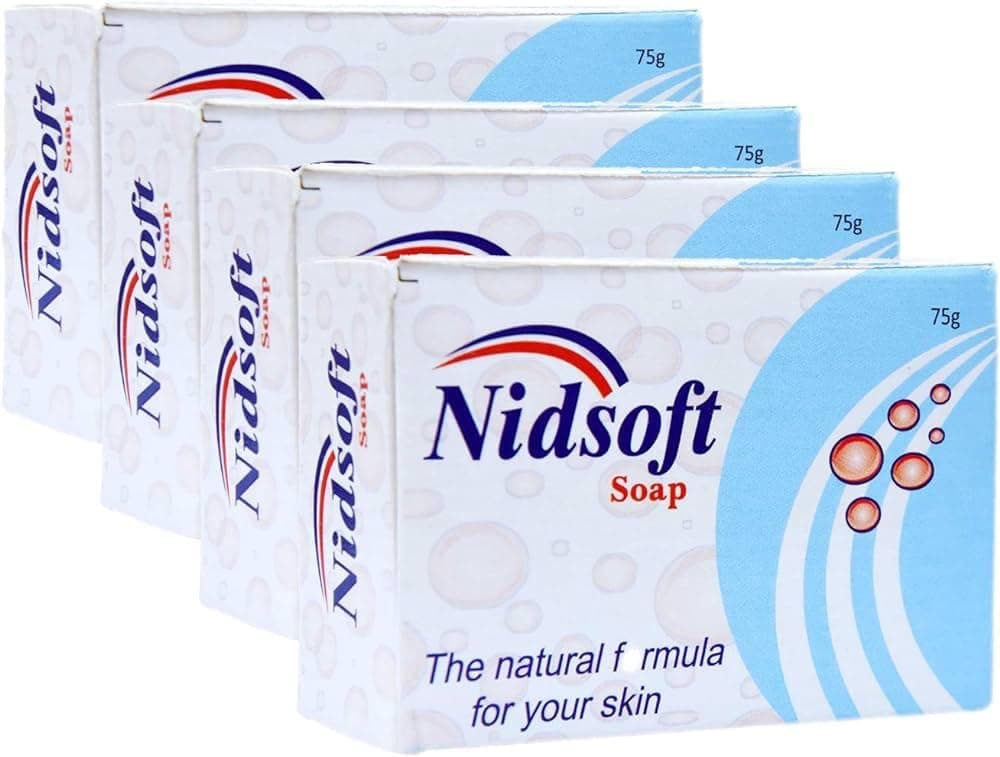 NIDSOFT Soap, White, 75 g (Pack of 4)