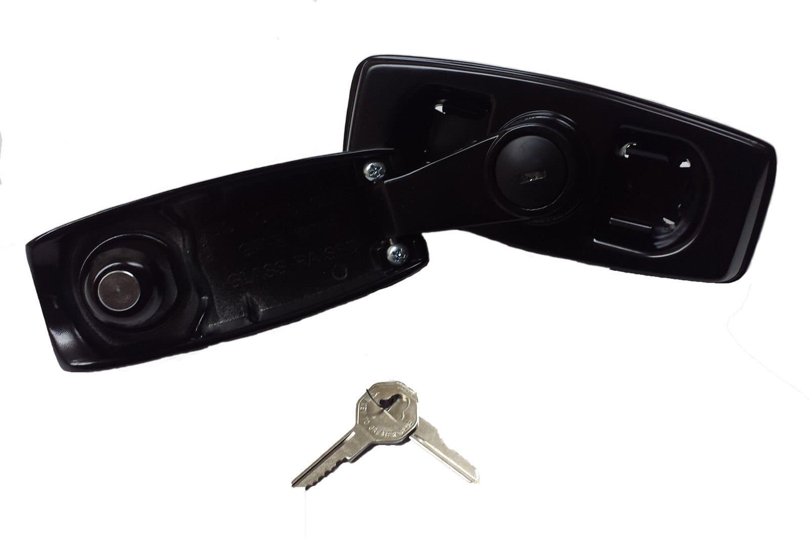 Black Manual Tailgate Crank Handle with Lock, 2 Keys & Clutch fits 1973-1989 M1009 CUCV Blazer