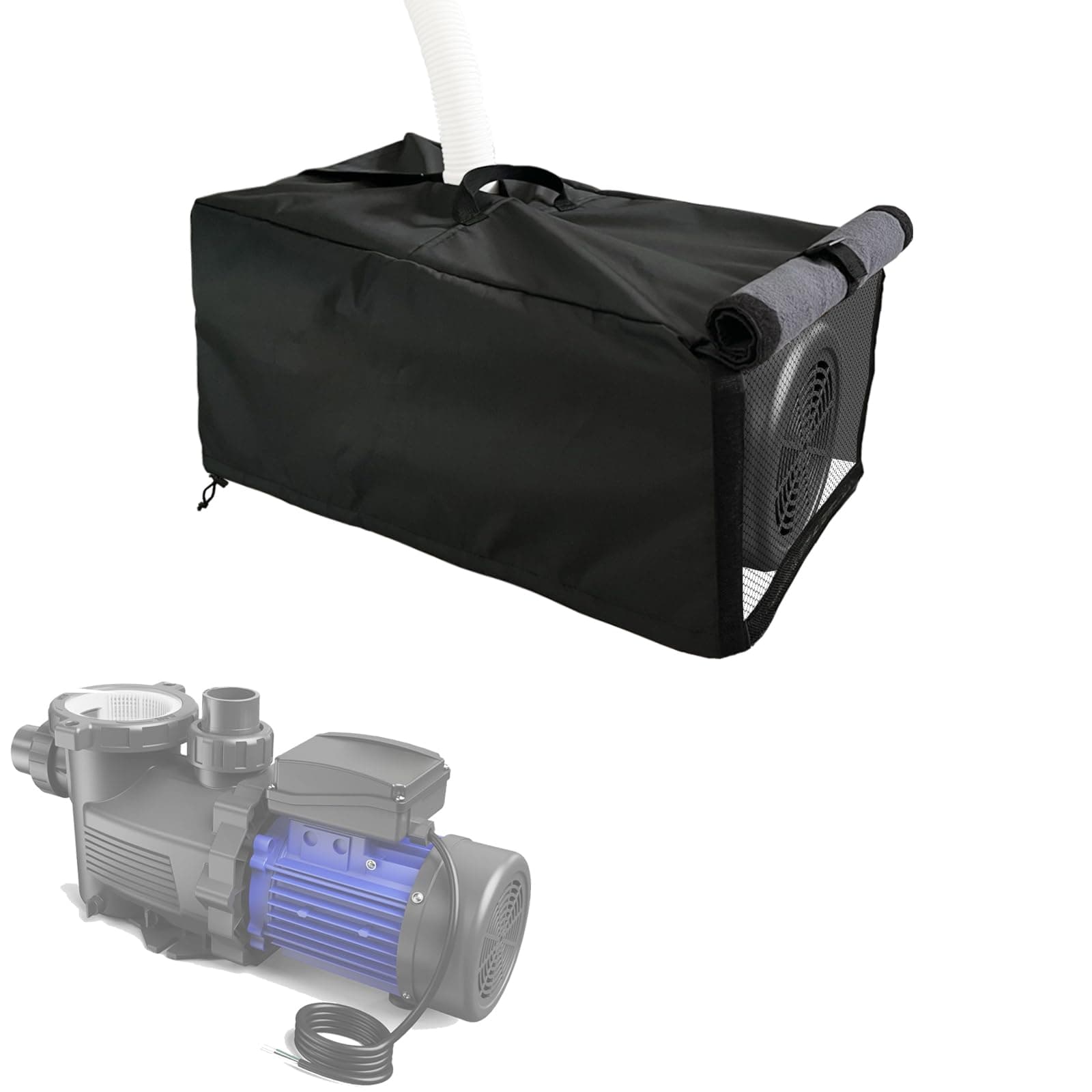 Bitubi Pool Pump Covers with Plush Lining,Heavy Duty Waterproof in/Above Ground Pool Pump Cover - Protects from Severe Snow and Intense Sun