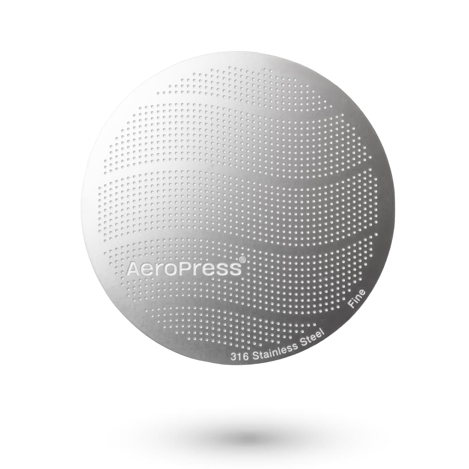 Stainless Steel Reusable Filter - Metal Coffee Filter for AeroPress Original & AeroPress Go Coffee Makers, 1 Pack, 1 Filter, Gray