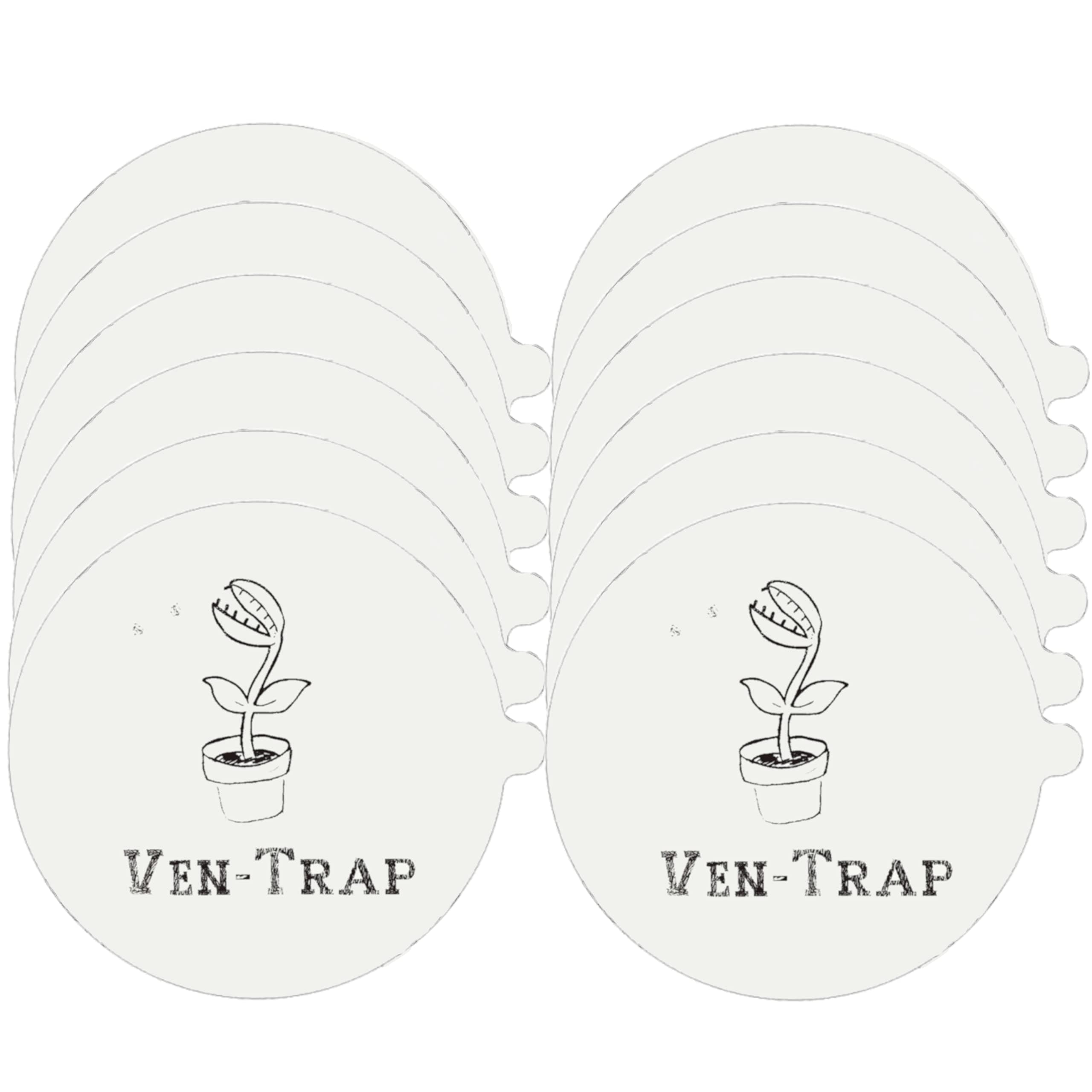 Ven-Trap 12 Pack Flea Trap Refill Disc – Fits Victor, Aspect, bugMD and Other Flea Dome Traps - Replacement Sticky Glue Pads – Bugs, Fleas, Flies, Mosquitos, Eco-Friendly