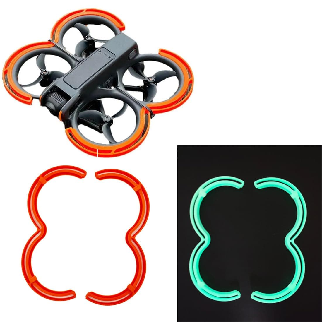 AVATA 2 Propeller Guard Protector, Prop Bumper Anti-Collision Protective Cover Ring for DJI Avata 2 Accessories (Orange)