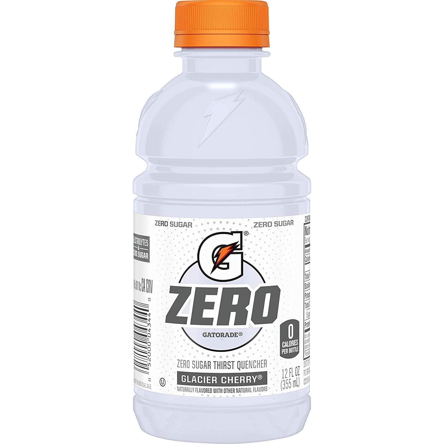 G Zero Thirst Quencher, Glacier Cherry, 12 Ounce, 24 Pack