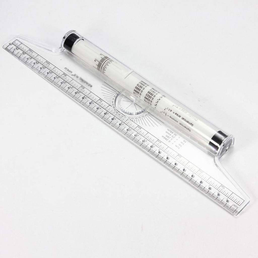 TFIIEXFL Clear Metric Parallel Multi-purpose Drawing Rolling Ruler Level Ruler Measuring Tools
