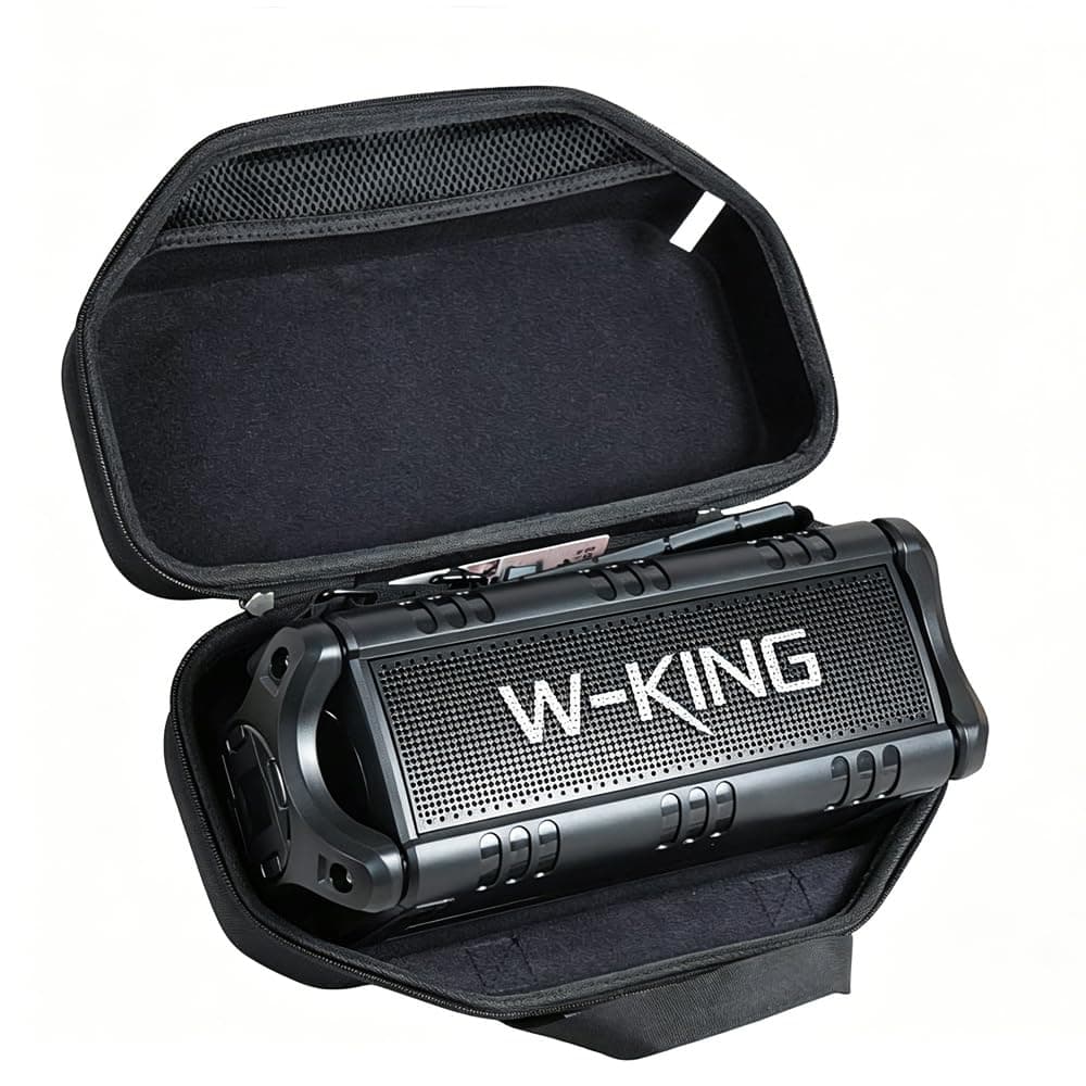 Black EVA Hard Case Cover for W-KING Bluetooth Speaker