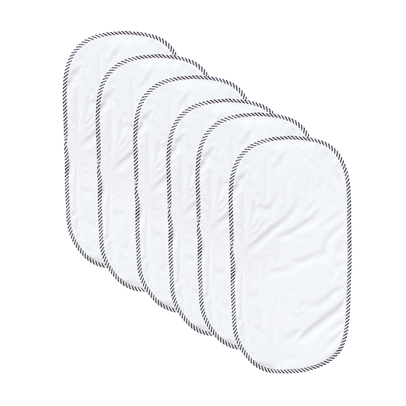 Waterproof Changing Pad Liners, 6 Pack Washable Reusable Baby Changing Pad Liners, Skin Friendly Soft Bamboo Fiber Baby Diaper Changing Table Liners for Home Outdoor Travel - 60x30cm