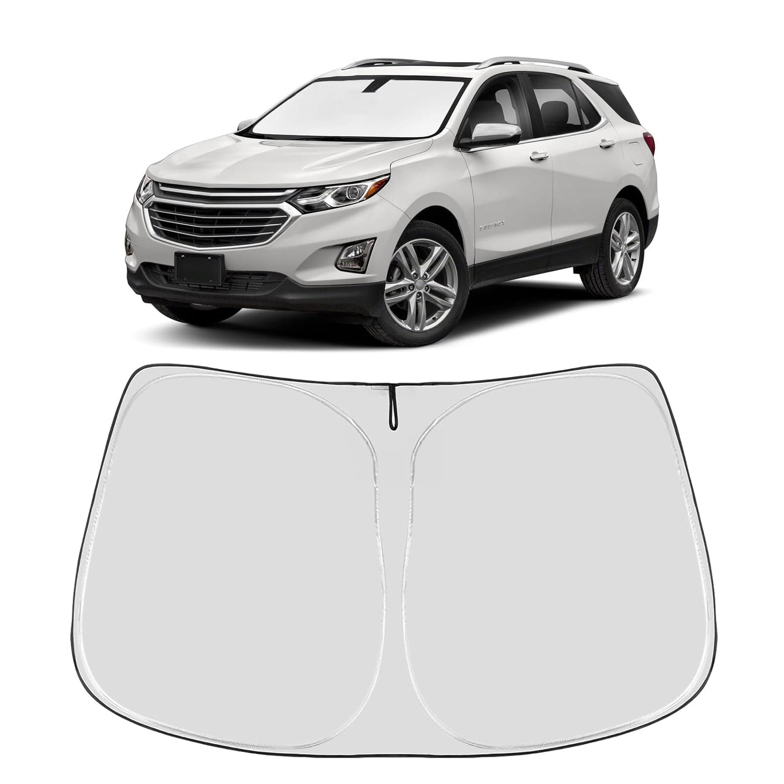 Proadsy 2026 Upgrade Front Windshield Sunshade Foldable Sun Shade Protector Custom Fit/Chevy Equinox 2017-2024 Accessories